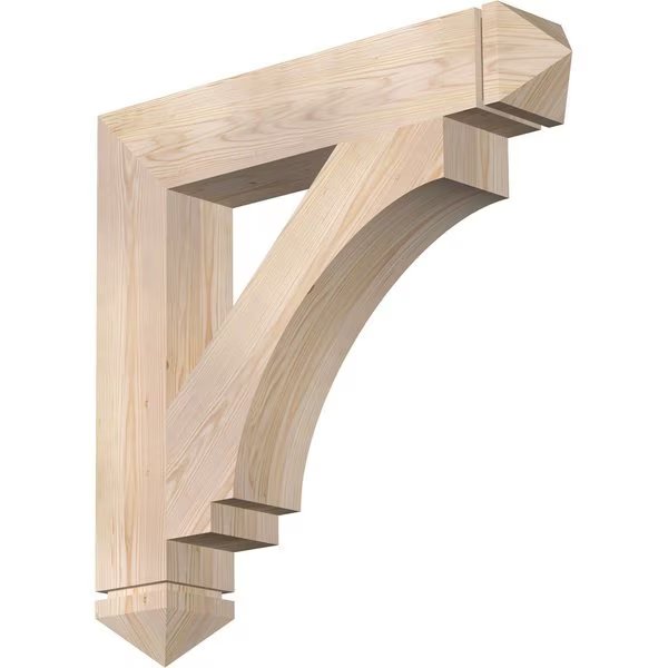 Imperial Arts & Crafts Smooth Bracket, Douglas Fir, 5 1/2